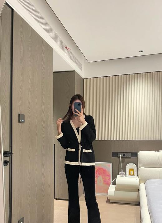 香奈儿25早秋新款手工坊系列拼色绑带开衫（TM） 商品图3