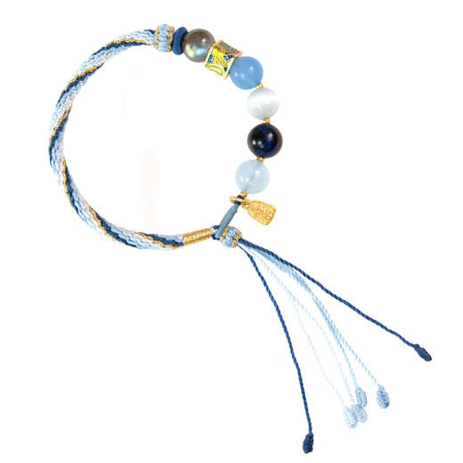 【普陀山】五行五珠款-水 | 水月 · 海潮音 师傅手工编织手绳 商品图4