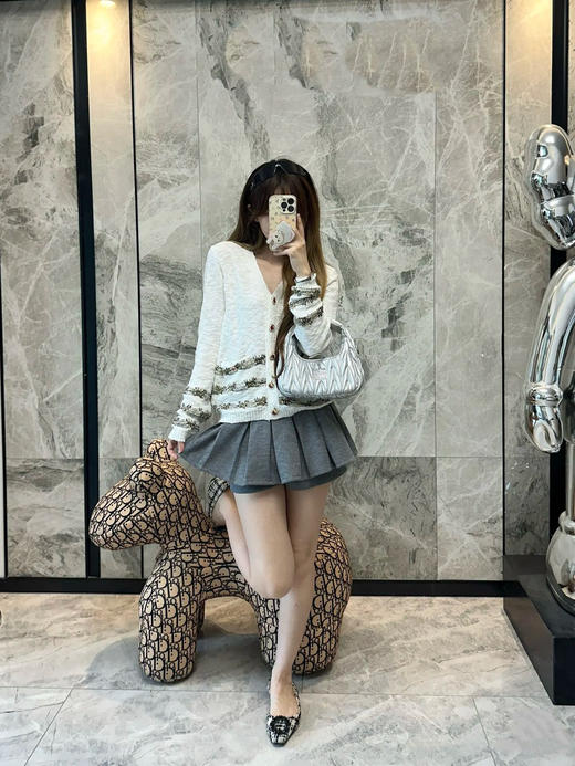 香奈儿25早秋新款V领针织开衫（TM） 商品图6