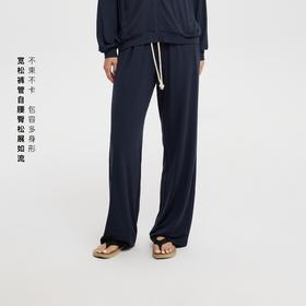 oneup垂坠柔软弹力抽绳休闲裤