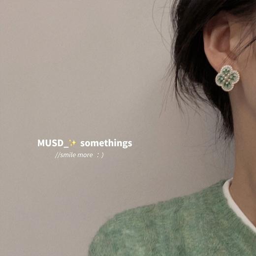 「法式复古！宫廷风」S925银花朵耳环轻奢高级感耳针独特小众气质耳饰女时尚饰品 商品图3