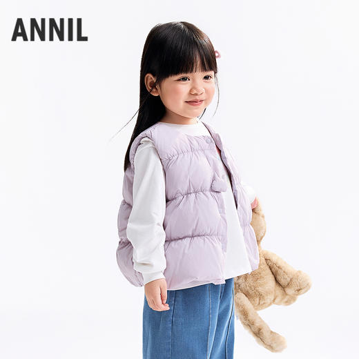 【实体店同款】女童羽绒马夹冬季新款安奈儿童装XG542074 商品图1