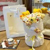 赠送礼袋【敲好看！成品发货】七夕情人节黄油小熊玩偶花束送女友闺蜜毛绒公仔卡通创意生日礼物。ra 商品缩略图13
