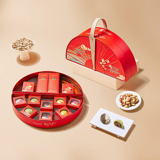 臻味 中秋节上新了故宫联名IP高端坚果糕点礼盒干果炒货团购送礼礼品 宫廷菁点1001g【中秋礼盒】 商品图2