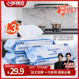 小杨臻选厨具卫生湿巾3包装
