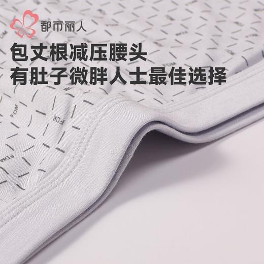 都市丽人内裤男士内裤40S人棉内裤氨纶头平角内裤男内裤FKHC50 商品图5