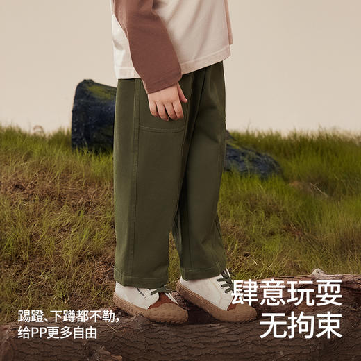 【孕味秒杀专属】贝肽斯儿童裤子2025秋季新纯棉透气宽松男女宝宝秋装休闲运动长裤 商品图3