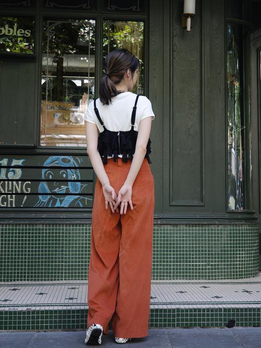 TYNVIE 荷叶装饰短款针织吊带 商品图7