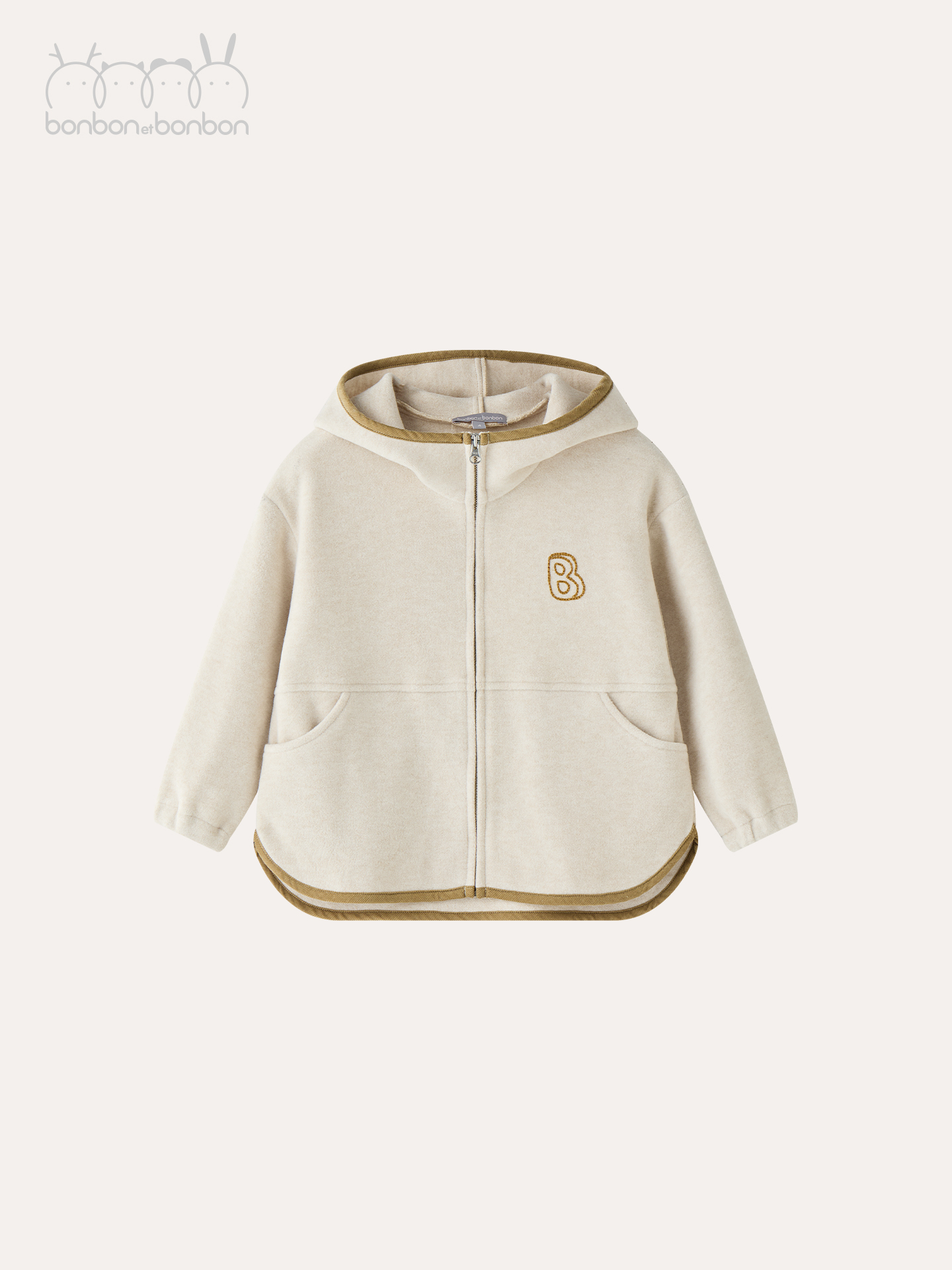 燕麦色云感温暖卫衣套装