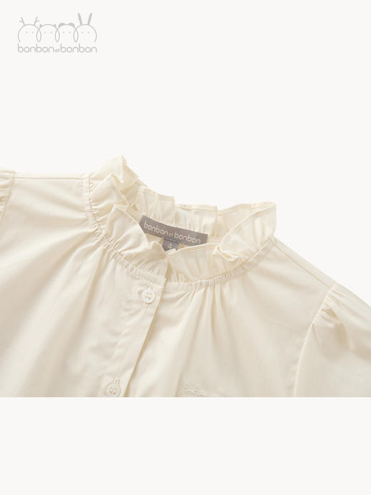 简约米白色衬衫 商品图3