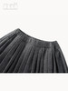 深灰羊毛百褶半裙 商品缩略图3