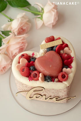 "梅"目传情💕(五寸杨梅蛋糕)