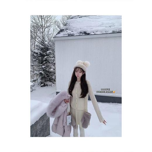 金蘑菇菇  少女时期·全羊毛手作绞花/100wool 少女老钱开衫 商品图3