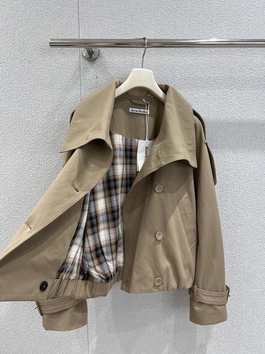 Acne studi*s 25Fw早秋新款 老钱复古风短款夹克风衣外套（ZY*MM） 商品图7