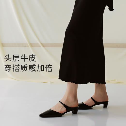 【促销款】7or9-空气棉高跟鞋白兰/墨兰 商品图4