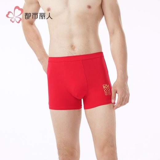 都市丽人内裤男士内裤40S棉拉架内裤氨纶头平角内裤男内裤FKHC49 商品图2