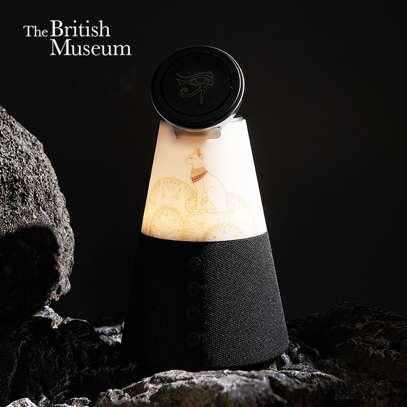 大英博物馆安德森猫系列金字塔三合一无线充电音响氛围灯