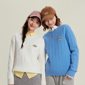 笛莎Deesha青少年女童毛衣2025冬季女童多彩刺绣小狗标毛衣