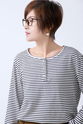 长袖条纹T