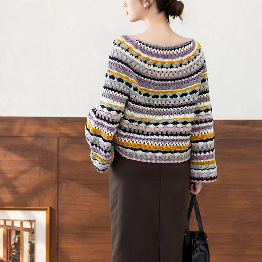 苏苏姐家花屿上衣手工diy钩针编织4股牛奶棉毛线团材料包 商品图3