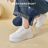 【超轻量小白鞋】ZHR 则则6.5增高小白鞋圆头系带厚底女鞋3802965 商品缩略图7