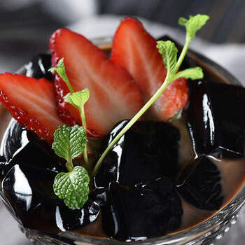 宇峰黑凉粉果冻粉儿童食用冰粉烧仙草粉 DIY布丁夏季凉粉魔芋粉500g /休闲食品 /果冻/布丁 /凉糕/凉粉 商品图1