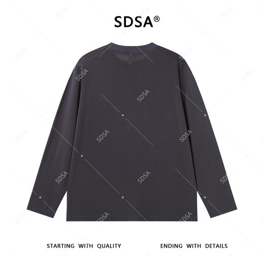 T4343SDSA秋季新款男士痞帅纯色亲肤玉米格设计圆领长袖T恤百搭时尚 商品图5