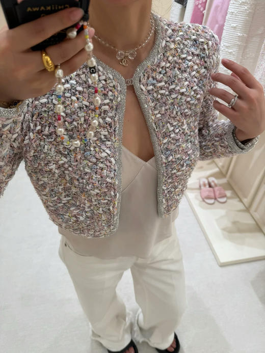 香奈儿25早秋新款粗呢编织马甲（TM） 商品图8