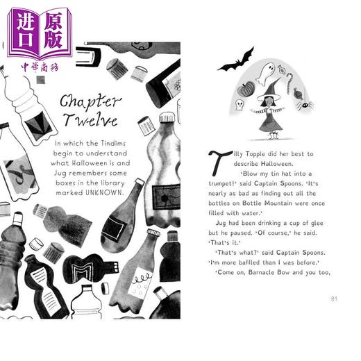 【中商原版】垃圾回收之家 可怕的秘密 The Tindims of Rubbish Island and the Spooky Secret 英文原版 儿童文学 插图小说 商品图2