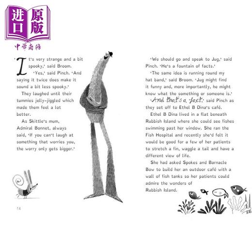 【中商原版】垃圾回收之家 可怕的秘密 The Tindims of Rubbish Island and the Spooky Secret 英文原版 儿童文学 插图小说 商品图4