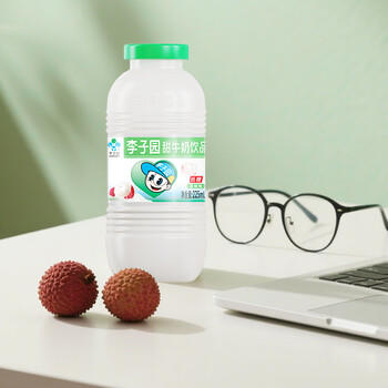 李子园甜牛奶荔枝风味含乳饮料奶饮品225ml*4瓶装儿童学生营养早餐 /水饮冲调 /常温奶 /含乳饮品 商品图6