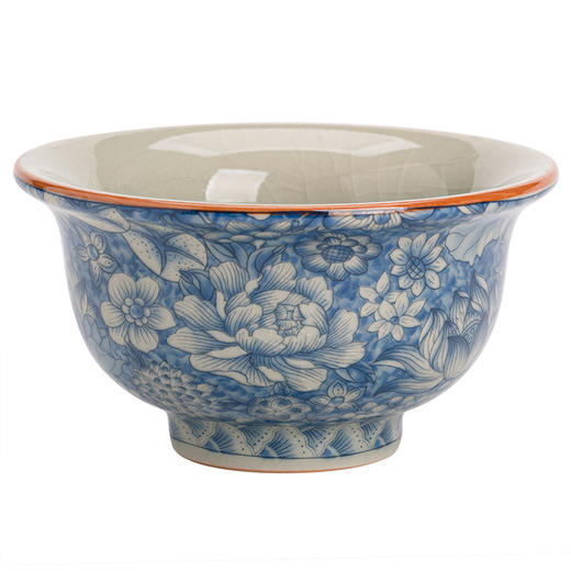 「汝窑繁花茶杯！礼盒装」主人杯单杯青花茶盏个人专用功夫茶杯陶瓷品茗杯餐饮用具 商品图4