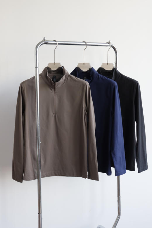 1U1U  半拉链速干衣 半高领长袖T恤运动衫 CX209 商品图0