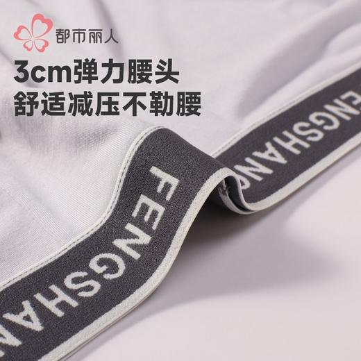 都市丽人内裤男士内裤40S人棉内裤明筋平角内裤男内裤FKHG05 商品图5