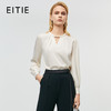 EITIE爱特爱秋季新款时尚挂脖镂空直筒显瘦衬衫上衣7913616 商品缩略图0
