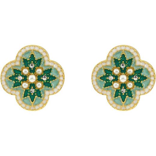 「法式复古！宫廷风」S925银花朵耳环轻奢高级感耳针独特小众气质耳饰女时尚饰品 商品图4