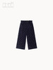 藏青灯芯绒碎花阔腿裤 商品缩略图0