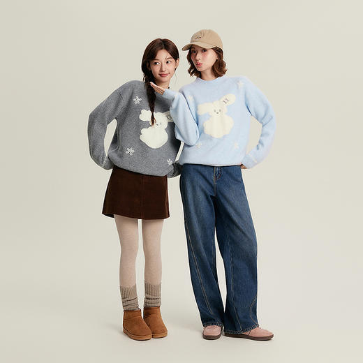 笛莎Deesha青少年女童毛衣2025冬季女童彩色毛衣 商品图1