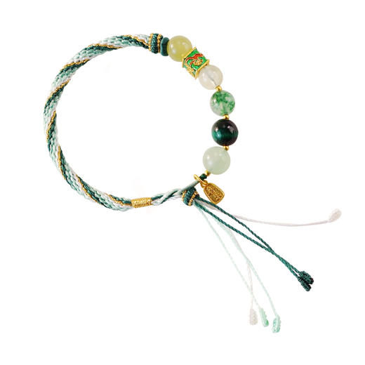 【普陀山】五行五珠款-木 | 木慈 · 如意结 师傅手工编织手绳 商品图4