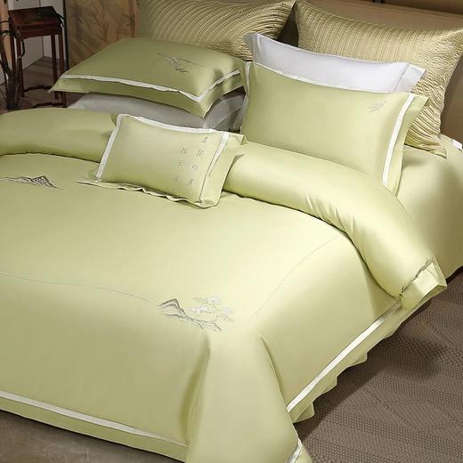 水星家纺国风系列60支长绒棉贡缎抑菌四件套纯棉亲肤透气套件严选 商品图3