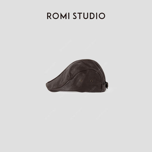 ROMI STUDIO“个性英伦”皮质立体感文艺复古做旧贝雷帽 RWCAP36112 商品图2