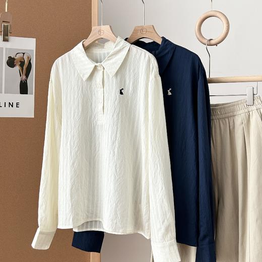 早秋王炸单品！小兔polo衬衫长袖版本！上班穿得体，逛街穿时髦！ 商品图6