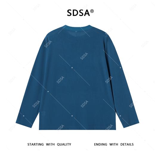 T4343SDSA秋季新款男士痞帅纯色亲肤玉米格设计圆领长袖T恤百搭时尚 商品图5