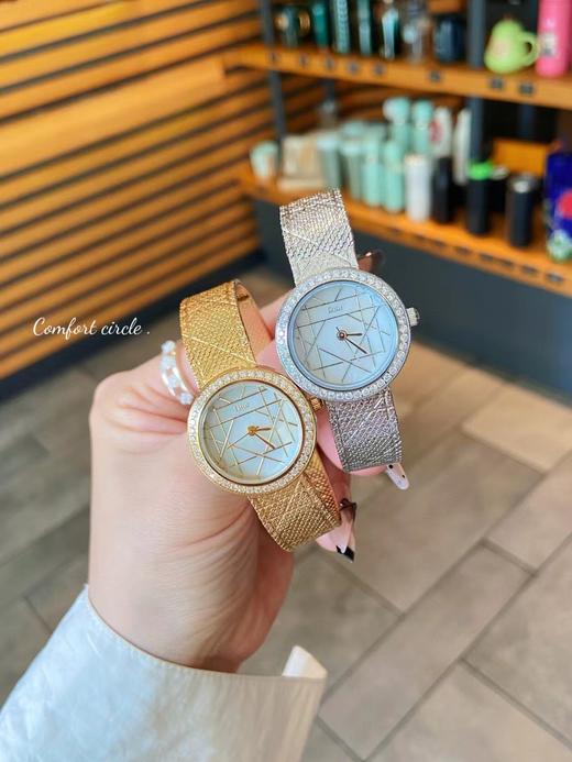 D082128藤格纹图案几何线条互相交错时尚手表腕表 商品图1