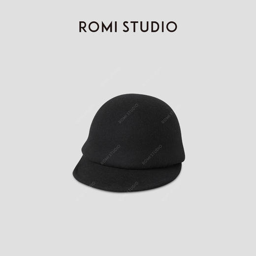 ROMI STUDIO“优雅有度”100羊毛蓬松感保暖抗寒贝雷帽 RWCWP34961 商品图0