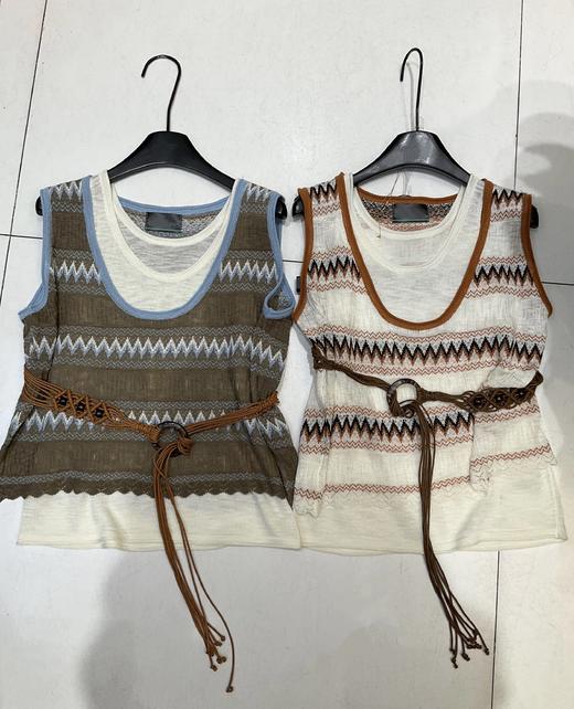 【门店同款】ENJOY秋季菱格针织两件套 163752101 商品图1