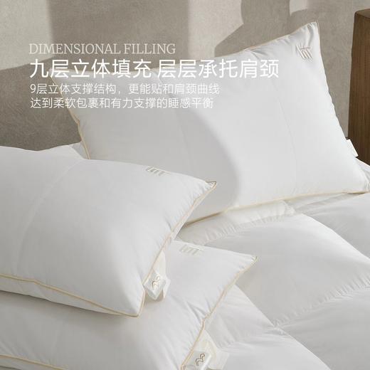 水星家纺全棉复合白鹅绒枕 商品图2