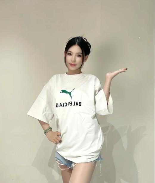 巴黎世家25ss彪马联名字母印花T恤（DY） 商品图1