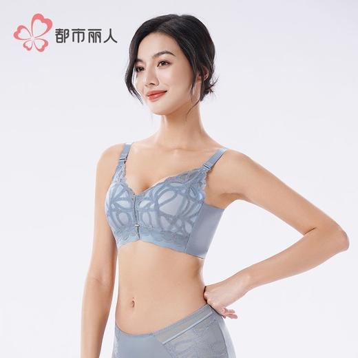 都市丽人内衣蕾丝内衣塑身文胸无调整型文胸无钢圈四排四扣LJH1K9 商品图2