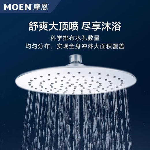 MOEN摩恩铜淋浴喷头花洒家用淋浴套装浴缸龙头31132 31132+2298AS+M22081·配9寸顶喷 商品图3